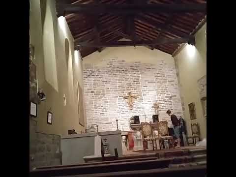 "All of Me" Wedding Song Practice at a castle church in Tuscany Italy💕 @ #CastelloRistonchi