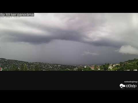 Futószalagon érkeztek a zivatarok Budapestre