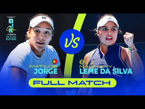 Matilde Jorge (POR) vs Nauhany Leme Da Silva (BRA) | 2025 BJK Cup Play-offs | FULL MATCH