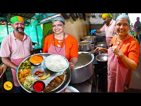 Goa Hardworking Brother & Sister Selling Unlimited Goan Fish Thali Rs. 100/- Only l Goa Street Food