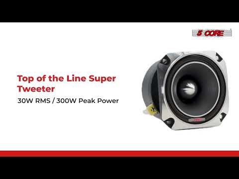 5Core Tweeters Speakers Car Audio Pair 600W Peak 3.5 Inch | Reverb