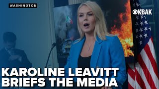 Leavitt briefs press on White House response to LA riots