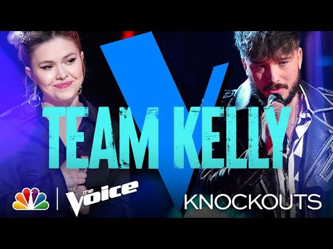 Corey Ward and Ryleigh Modig Leave Kelly with a Tough Decision to Make - The Voice Knockouts 2021
