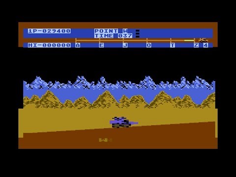 Atari 800 Longplay - Moon Patrol