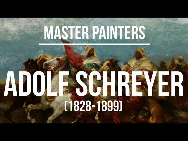 Vídeo relacionado con EfeMir Cuadros Modernos Impresión de Carteles Famoso La persecución de Adolf Schreyer para decoración de paredes 60x90cm