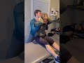 Chiropractor Adjusts Physical Therapist Thoracic Spine Shorts
