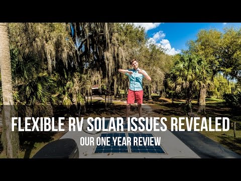 Flexible RV Solar Issues Revealed - Our One Year Review Video