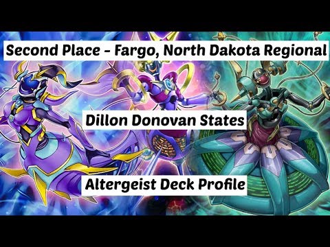 Yu-Gi-Oh! Second Place - Fargo, ND Regional - Dillon States - Altergeist Deck Profile