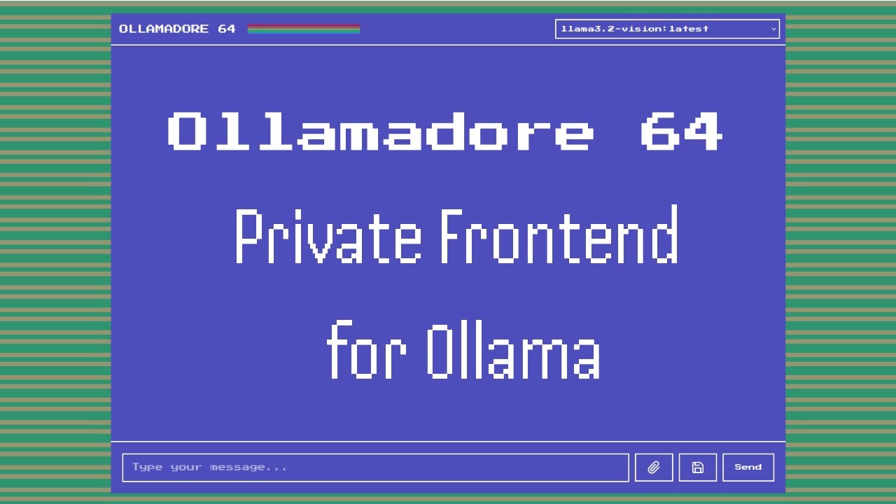 Ollamadore 64 - Private Ultra-Lightweight Frontend for Ollama - Install Locally