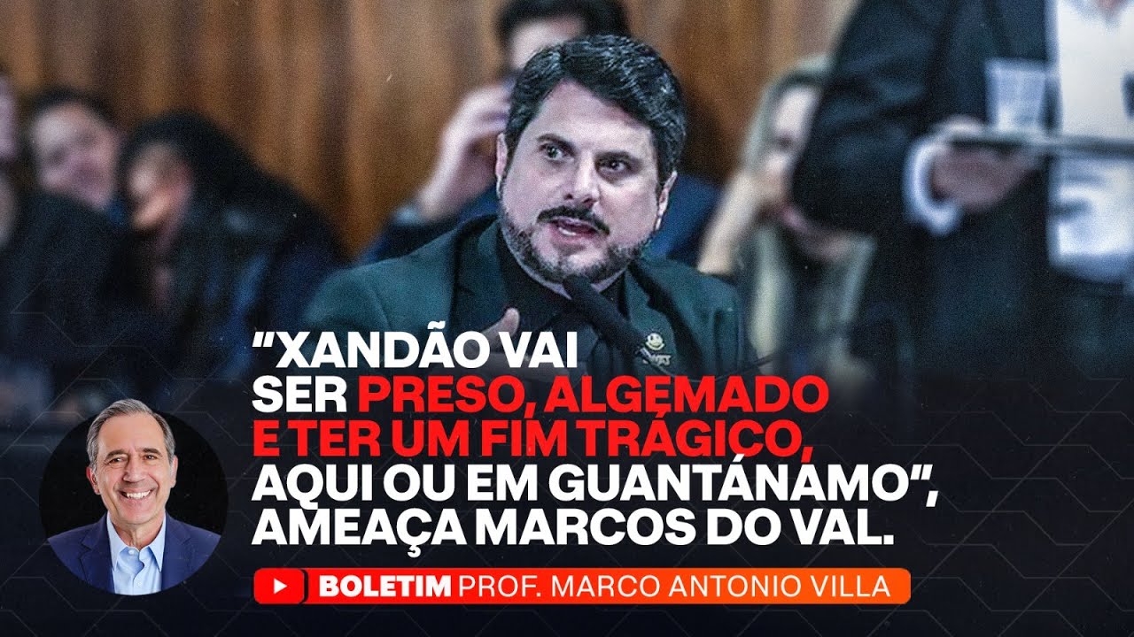 "XANDÃO VAI SER PRESO, ALGEMADO E TER UM FIM TRÁGICO, AQUI OU EM GUANTÁNAMO", AMEAÇA MARCOS DO VAL.