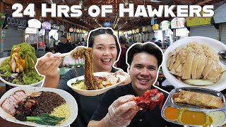 24 Hour SINGAPORE HAWKER Street Food Tour!