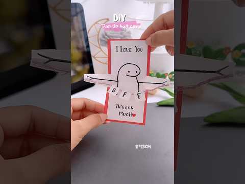 BFF POP-Up Hug Card🤩✨#shorts #art #diy #muktaartandcraft #youtubeshorts