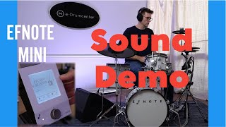 Video thumbnail for EFNOTE Mini Preset Sound Demo - All Playing by Edrumcenter