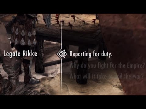 How I fixed Legate Rikke's reporting for duty bug in Skyrim