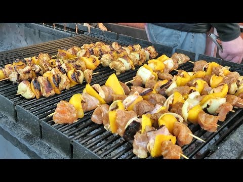 Street Food Seen in the Markets of Prague, Czech Republic
