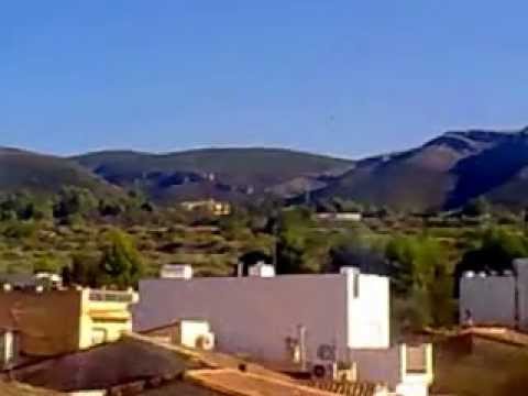 Incendit benissoda desde Terraza Hotel la Sitja