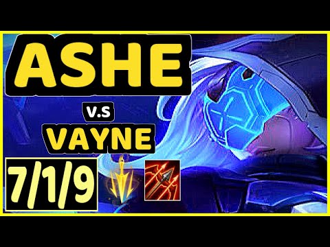 DEáDLY (ASHE) vs VAYNE - 7/1/9 KDA BOTTOM ADC CHALLENGER GAMEPLAY - EUW