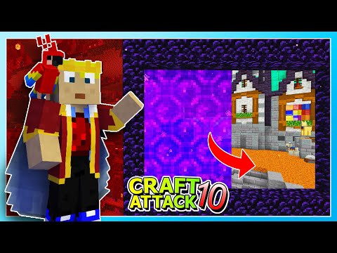 RIESIGES LOCH in NETHERDECKE & Netherhub wird gebaut! - Minecraft Craft Attack 10