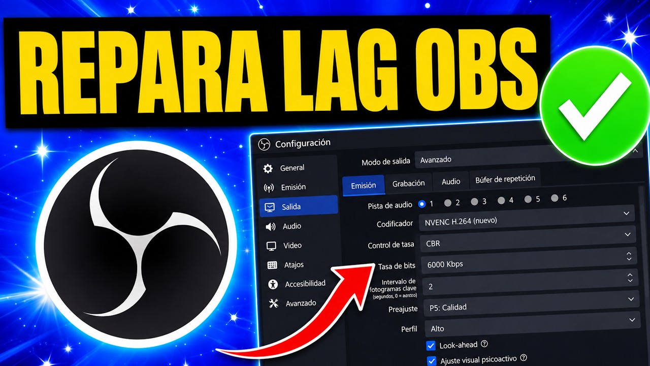 OBS Studio: Solución al Lag y Audio Entercortado | Mejores Ajustes para Grabar sin Tirones