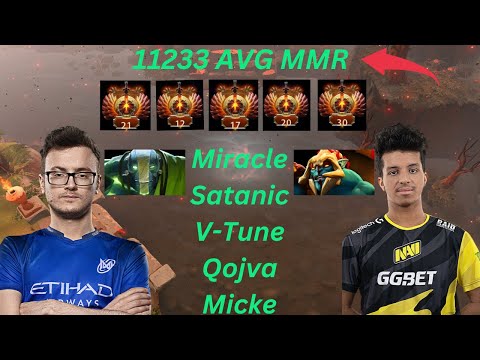 Miracle (Earthspirit) Vs V-tune (Huskar). ALL STAR pub game ft Satanic Qojva Micke Tofu DM 11200 MMR