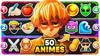Can You GUESS the ANIME Only by EMOJIS? 🎮🤔 (50 Popular Animes) 🔥