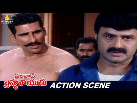 Balakrishna Warning and Action Scene | Palanati Brahmanaidu | Mukesh Rishi | Telugu Action Scenes