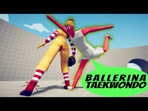 Ballerina Taekwondo vs Every faction - Totally Accurate Battle Simulator TABS