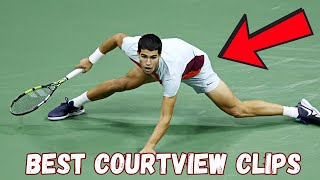 BEST Tennis Court-view Clips Including Federer, Alcaraz, Nadal, Raducanu & Sinner Up Close Footage
