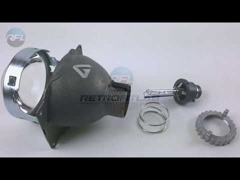 How to mount a D2S bulb in the Mini D2S projector.