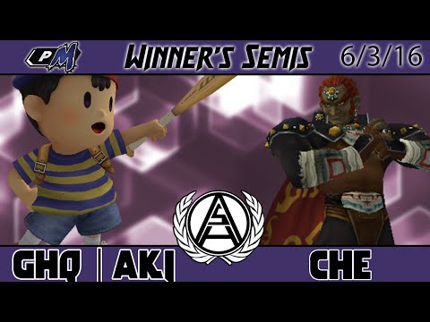 GHQ | Aki (Ness) vs Che (Ganon) - ASH@WIT #62 PM Winner's Semis