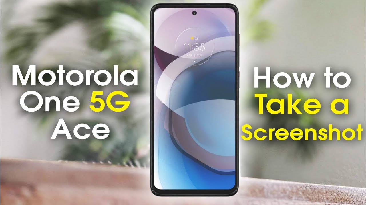 Motorola One 5G Ace How to Take a Screenshot | Moto One 5G Ace