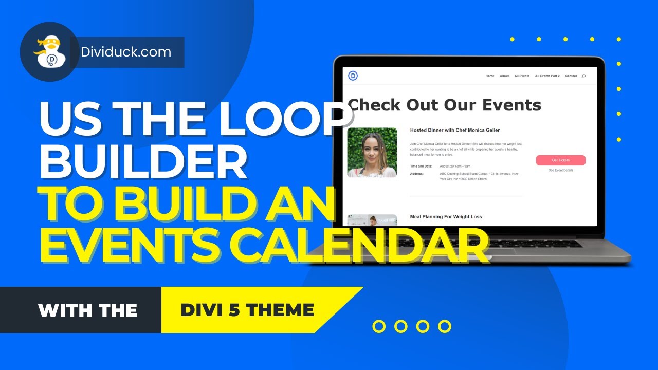 Divi 5 Loop Builder Tutorial: Event Calendar with Custom Fields