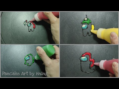 Among us Pancake Art - Impostor, Player, Baby, Ghost