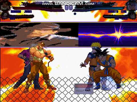 MUGEN Request: Indiana Jones & Shen Woo Vs Naruto & Goku