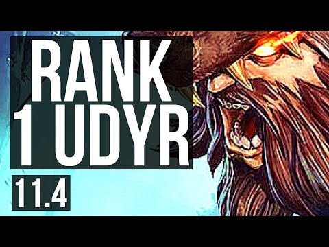 UDYR vs TALIYAH (JUNGLE) (DEFEAT) | Rank 1 Udyr, 67% winrate, Godlike | BR Challenger | v11.4