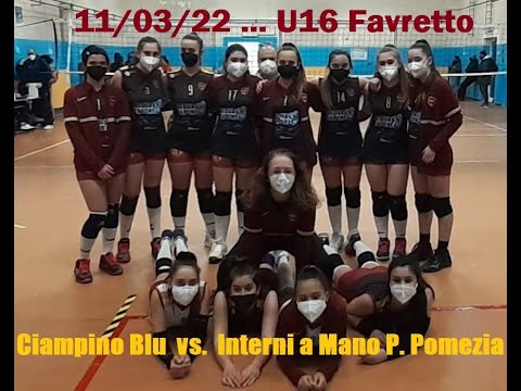 11/03/22 U16 Favr ore 19.30 ... Ciampino Blu  vs. RVC Pallavolo Pomezia