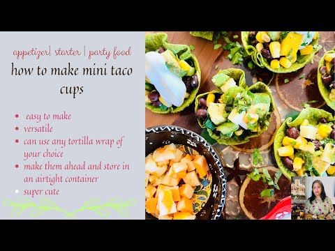 HOW TO MAKE MINI TACO CUPS | MAKE MINI TACO CUPS AT HOME