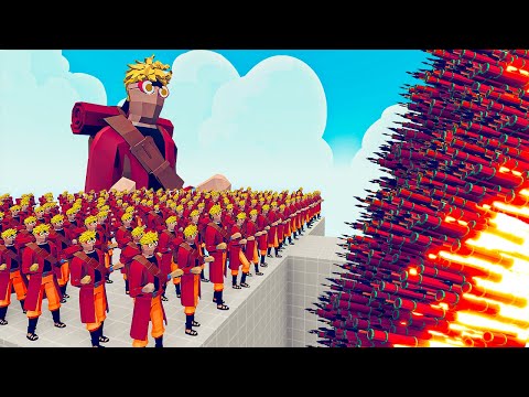100x NARUTO + 1x GIANT vs 1x EVERY GOD - Totally Accurate Battle Simulator TABS