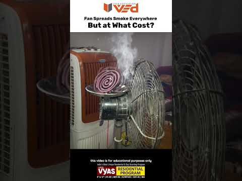 Fan Spreads Smoke Everywhere | The Hidden Physics & Risk! #physics #viral #shorts