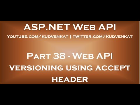 Web API versioning using accept header