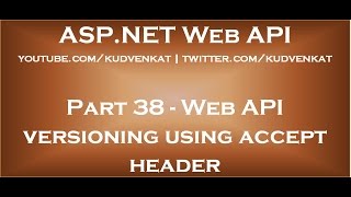 Web API versioning using accept header