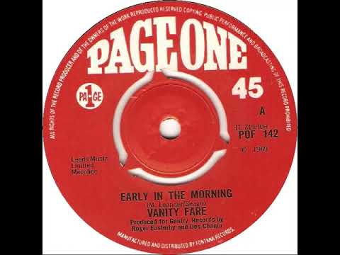 UK New Entry 1969 (145) Vanity Fare - Early In The Morning