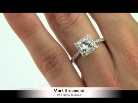 1.85ct Princess Cut Diamond Engagement Anniversary Ring-Mark Broumand