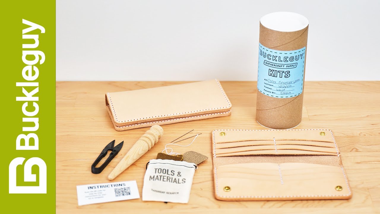How to Make a Leather Long Wallet | Step-by-Step Leather Kit Instructions