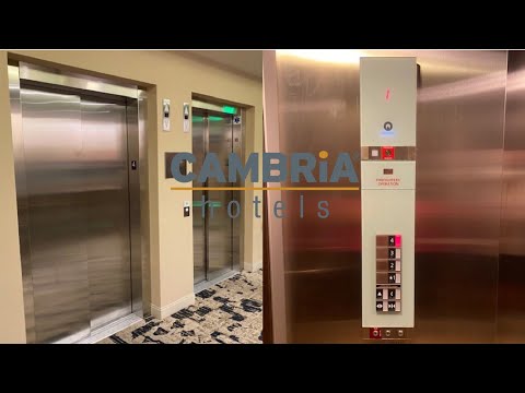 Amazing Schindler 3300 Traction elevators @ Cambria Hotel - Rohnert Park, CA