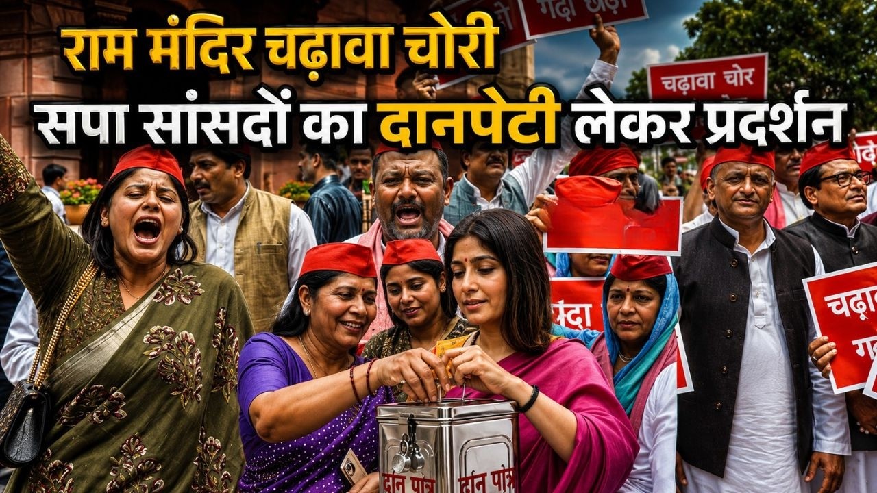 Parliament Bills LIVE: संसद के बाहर सपा सांसदों का दानपेटी लेकर प्रदर्शन | Akhilesh Yadav Dimple