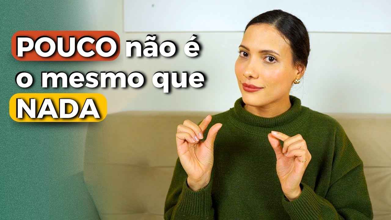O que você faz com o seu POUCO? Não deixe que o pouco vire nada.