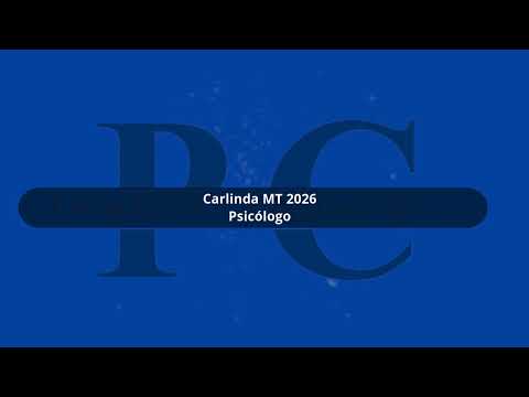Apostila Prefeitura de Carlinda MT 2026 Psicólogo