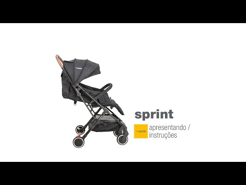 Carrinho De Passeio Para Bebê Compacto Sprint Grey Kiddo
