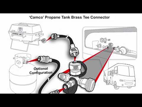 'Camco' Propane Tank Brass Tee Connector Installation